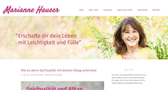 Desktop Screenshot of marianne-hauser.de