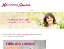 Tablet Screenshot of marianne-hauser.de